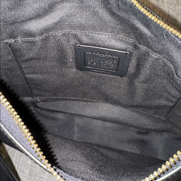 Coach Bag Ellie File Black Pebbled Leather Crossbody - Picture 14 of 17